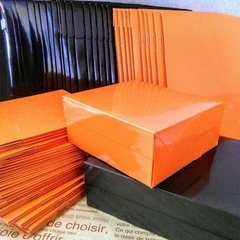 菓子ギフトBOX  コート紙オレンジ　50個