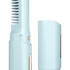 【新品】電動ヘアストレートブラシ ブルーの画像