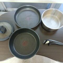 IH対応中古フライパン鍋セット0円！の画像