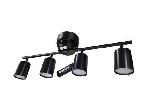 【売り切れ】照明器具　シーリングライト　4連スポットライト　リモコン付