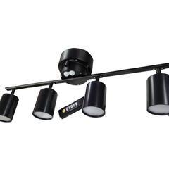 【売り切れ】照明器具　シーリングライト　4連スポットライト　リモコン付の画像