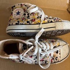 コンバース　ミッキー柄キッズスニーカー　18cmの画像