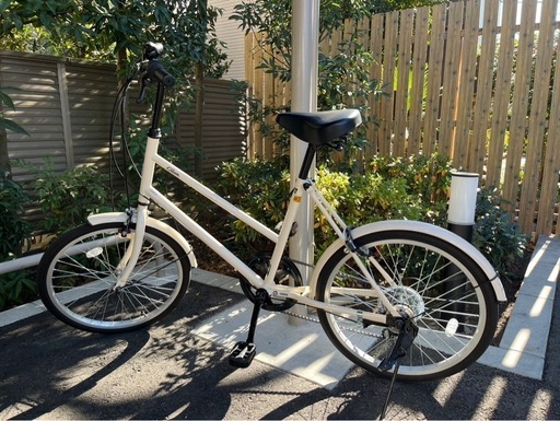 【2024年8月購入】自転車　ミニベロ　クリーム