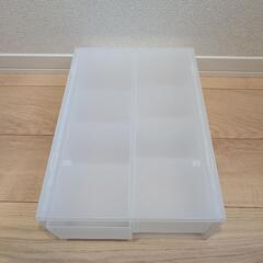 【美品】無印良品 ポリプロピレン収納  ケース引出式 浅型2個