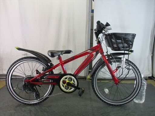 E13　★　13800円★整備済み 中古子供自転車 BS　クロスファイヤーJr　レッド　【20インチ 】