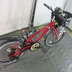 E13　★　13800円★整備済み 中古子供自転車 BS　クロスファイヤーJr　レッド　【20インチ 】の画像