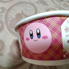 新品 カービィ 吉野家コラボ  ポーズ:おもちかえり オマケ付（カービィ袋 / カービィ紙丼ぶり）の画像