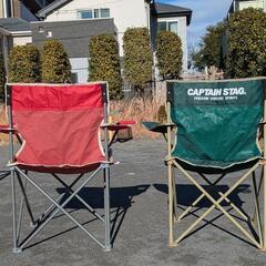 CAPTAIN STAG アウトドアチェア 2色セットの画像