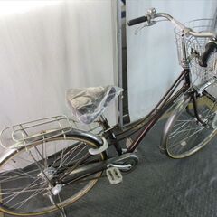 E17　★限定特価　整備済み★ブリヂストン　ロココロイヤル　ブラウン★ 中古自転車 【27インチ 】の画像