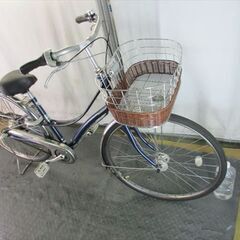 E18　★限定特価　整備済み★ブリヂストン　ロココロイヤル　ネイビー★ 中古自転車 【27インチ 】の画像