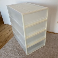 【無印良品】ポリプロピレン衣装ケース✖️4段の画像