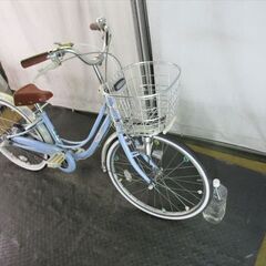 E20　★14800円★整備済み 中古子供自転車 BS　リコリーナ　ブルー　３段変速【22インチ 】の画像