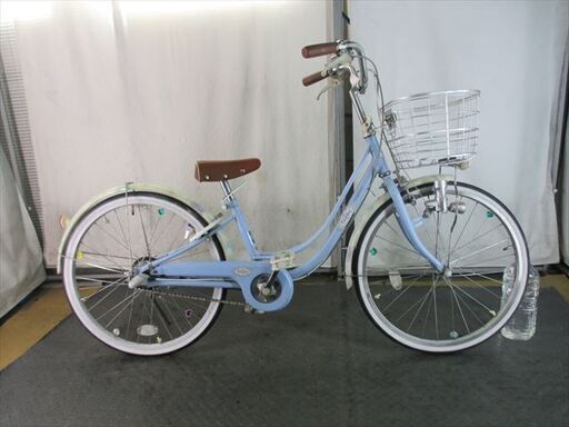 E20　★14800円★整備済み 中古子供自転車 BS　リコリーナ　ブルー　３段変速【22インチ 】