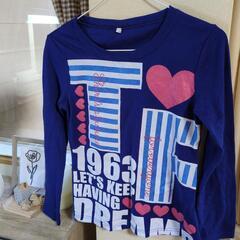 Freude    150cm  ブルー　長袖 Tシャツ