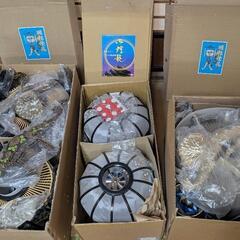 盆ちょうちん6個、回転とうろう3個の画像