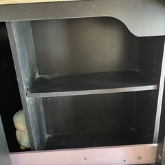 可愛い女の子勉強机🌈黒系 鍵付き🗝椅子無しの画像