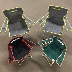 値下しました！キャンプチェアー4脚セット 山善Canpers c...