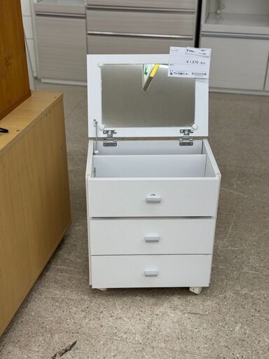 ★ジモティ割あり★  ドレッサー 白 H82×D31.5×W44 クリーニング済み TJ10661