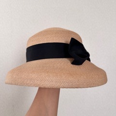 リボン付き帽子  麻布十番の帽子屋さんで購入の画像