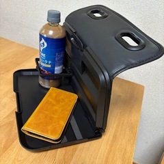 シートバックトレイ  リアトレイ 本革調の画像
