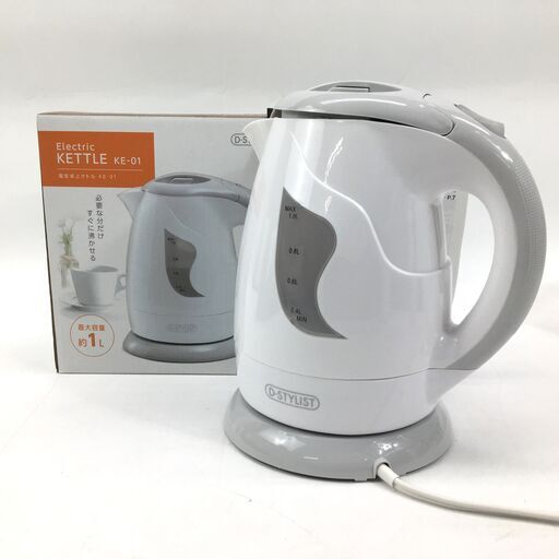 2020年製 ライソン 電気卓上ケトル 電気ポッド D-STYLIST KE-01 箱/説明書付き 動作確認済 25a菊MZ
