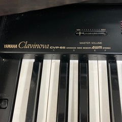 ☆値下げ☆W2501-514  YAMAHA 電子ピアノ Clavinova CVP-65 1991年製 動作確認済み キズ汚れ有り イスセット ※バラ売り不可の画像