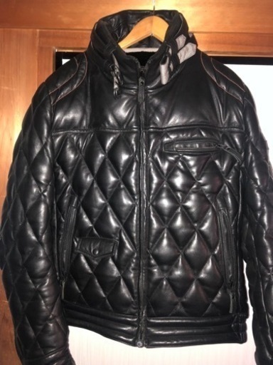 ユニオンジャップ 本革レザーダウンジャケット大きめXL