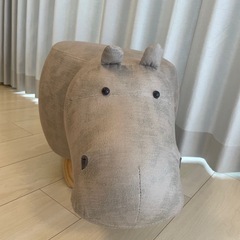 【お譲り先決まりました】 1/28まで！　アニマル　かば　スツールの画像