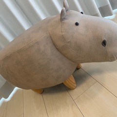 【お譲り先決まりました】 1/28まで！　アニマル　かば　スツールの画像