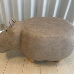 【お譲り先決まりました】 1/28まで！　アニマル　かば　スツールの画像