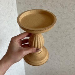 【新品】インテリア　雑貨　小物　ディスプレイ　什器　キャンドルスタンド　コルク製　韓国インテリアの画像