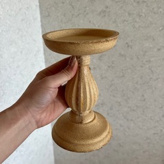 【新品】インテリア　雑貨　小物　ディスプレイ　什器　キャンドルスタンド　コルク製　韓国インテリアの画像