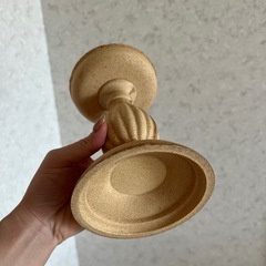 【新品】インテリア　雑貨　小物　ディスプレイ　什器　キャンドルスタンド　コルク製　韓国インテリアの画像