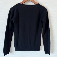 【美品】胸元パールがお洒落なウールニットセーター ★Mサイズ★の画像