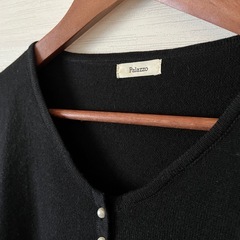 【美品】胸元パールがお洒落なウールニットセーター ★Mサイズ★の画像