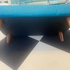 今週のみ値下げ！ニトリオットマンターコイズの画像