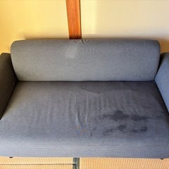 IKEA　HEMLINGBY ヘムリングビー 2人掛けソファ, クニーサ ダークグレーの画像