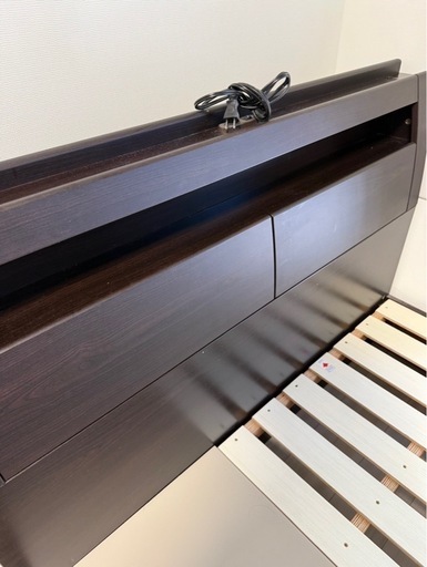 ニトリ セミダブルベットフレーム ブラウン ニトリ セミダブルベッド