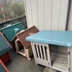 未使用 犬小屋 2個あり