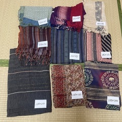 【大判】アジアン布　マルチカバー　（※1枚あたりのお値段です）