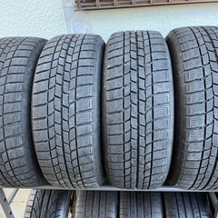 黒塗装　レクサス　is　純正 ホイール　215/55r17 17インチ 8J+45 グッドイヤー　スタッドレスの画像