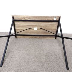 新札幌◆美品 ドウシシャ パーソナルデスク ボルカ90W VOL9085-PA◆ 木目調 配線穴あり 900×500×840 No.3114の画像