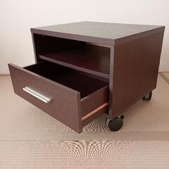 小型テレビ用　テレビ台　ダークブラウン色