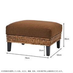 バナナリーフのオットマンまだ新しいです。の画像