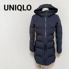 ユニクロ 美品 シームレスダウンコート アウター フード付き ブ...