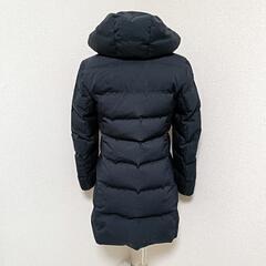 ユニクロ 美品 シームレスダウンコート アウター フード付き ブラック S レディースの画像