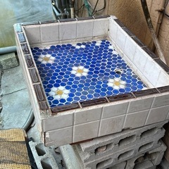 値下げレトロ　昭和　シンク　タイル　流し台　2 の画像