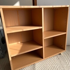美品 キャスター付き収納BOX カラーボックスの画像