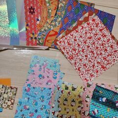 サンリオ■キティ　キキララ■和柄、キラキラ系　折り紙セットの画像