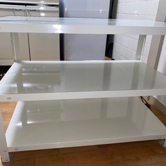 スチールラック　白